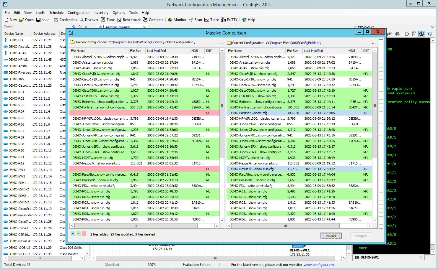 Configuration Comparison